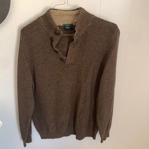 Brown sweater jacket